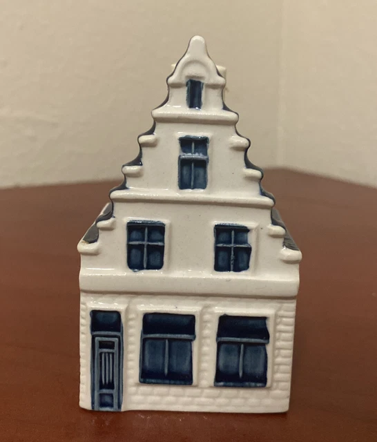 KLM BOLS Blue Delft Dutch Miniature House #73 Empty Excellent