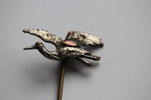 BROCHE épingles à cravate dorées roulées victoriennes - 2 g - France
