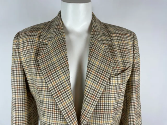 CLASSIC 1990'S VINTAGE BURBERRY BURBERRY'S OF LONDON Plaid Wool Jacket ...