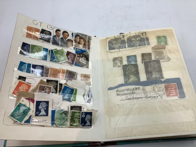 Stamp Albums With Stamps From Around The World  And Loose Ones