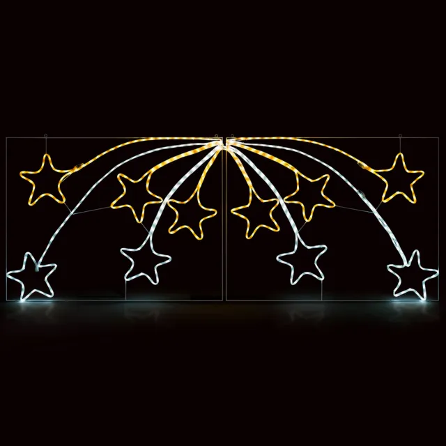 Shooting Star Rope Light Outdoor Christmas Decoration Large LED Xmas Silhouette