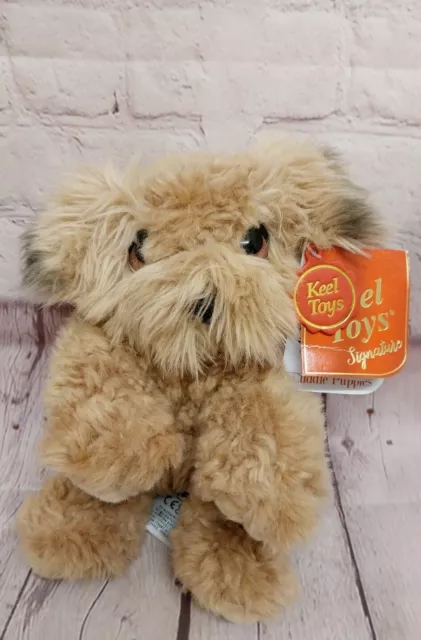 Keel Signature Cuddle Puppies Wheaten Terrier Dog Brown Soft Plush Toy