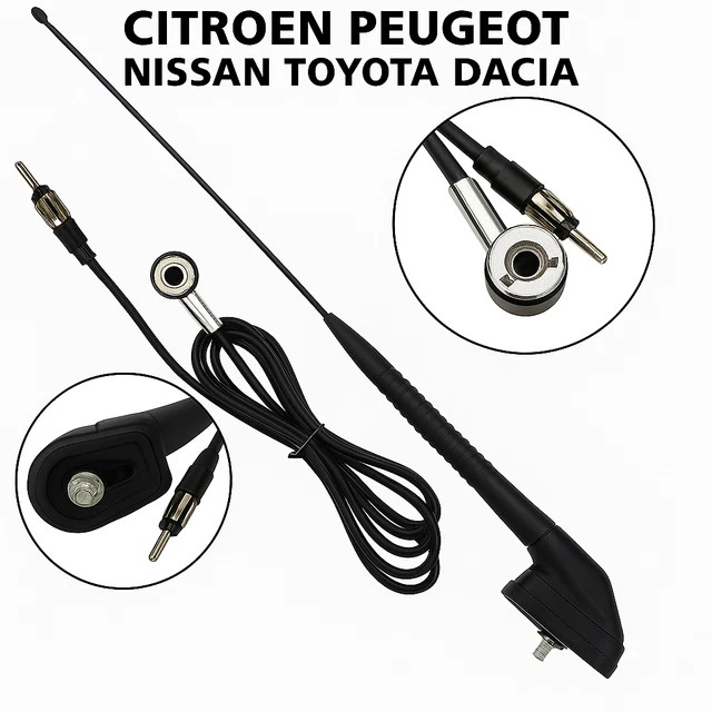 Brin Antenne De Toit Noir 40cm Pour PEUGEOT 806 (221) - Neuf, Marque RPS