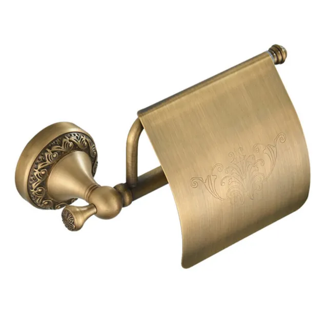 Europäische Retro Toilettenpapierhalter Bad-accessoires Bronze WC Messing Antike