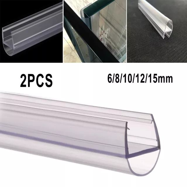 Say Goodbye to Bathroom Leaks 2pc 50cm Replacement Seal for Glass Doors