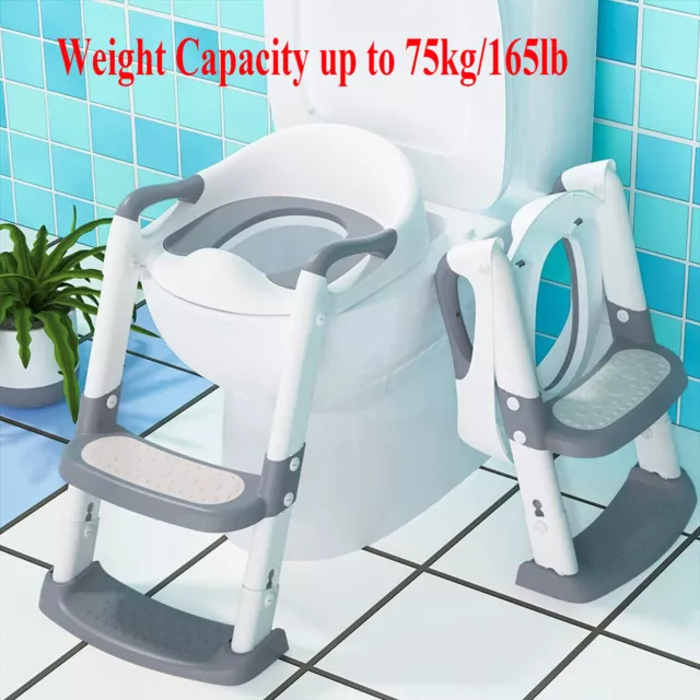 Kids Potty Training Seat Toilet Chair with Step Stool Ladder for Child Toddler