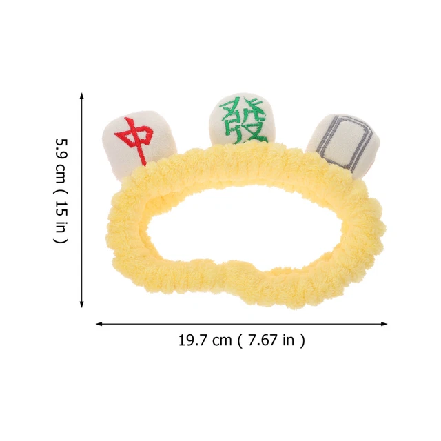 2 Pcs Gesichtshaarband Mahjong-Partyartikel Haarschmuck Schal 3