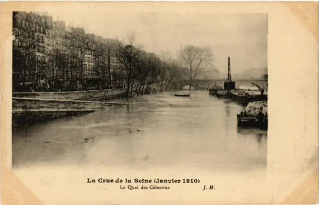 CPA La Crue de la Seine Le Quai des Celestins (561543)