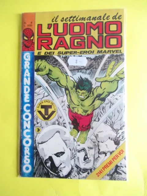 Il Settimanale De L' Uomo Ragno # 8 Ediz. Corno Prima Edizione Originale Marvel