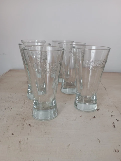 set da sei bicchieri campari