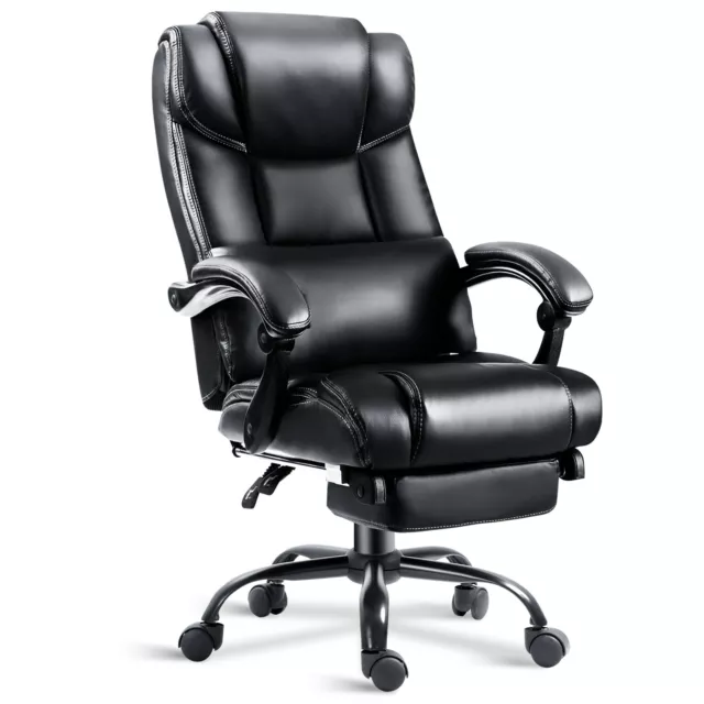 Executive Office Chair Swivel Recliner Chair Leather Computer Desk Gaming Chair