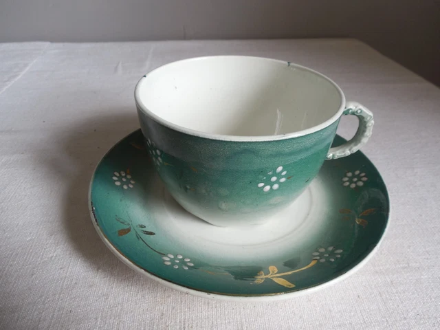 Ancienne Tasse A Dejeuner En Faience De Luneville