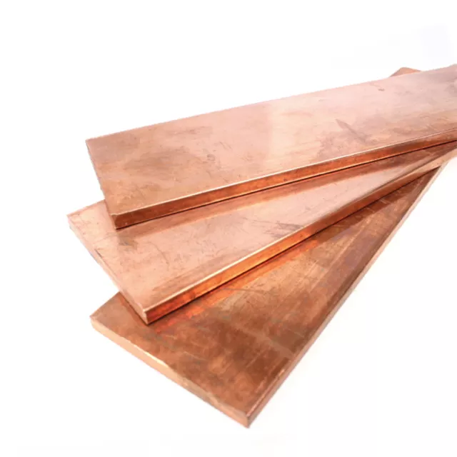 99.9% Copper T2 Cu Metal Flat Bar Copper Strip Copper Plate Thick 1.5 - 6mm