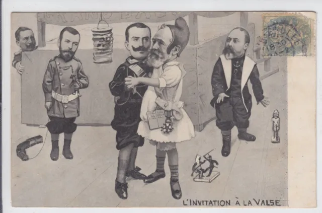 AK Politik, Scherzkarte 1900