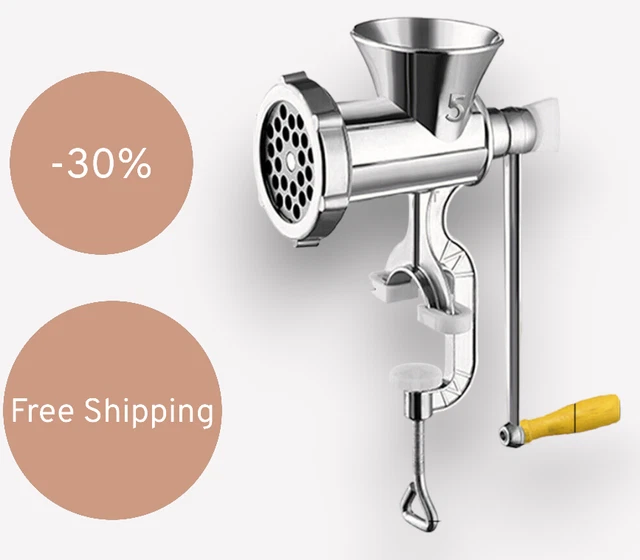 Heavy Duty Manual Meat Grinder Mincer Stuffer Sausage Pasta Filler Maker Machine