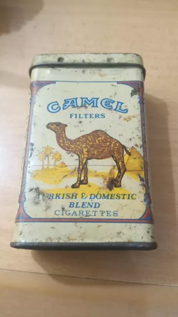 Boite A Cigarettes Metallique Publicuitaire- Camel Filter-Made In Usa