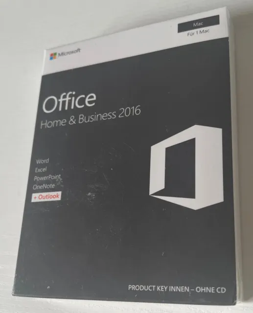 Microsoft Office Home & Business 2016 Mac PKC neu, versiegelt