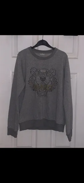 Kenzo jumper grey with glitter age 16 years