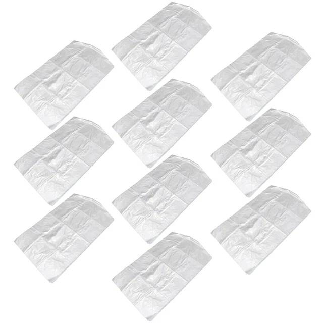 50pcs Plastique Vêtements de vêtements Sac de protection suspendus Sacs de