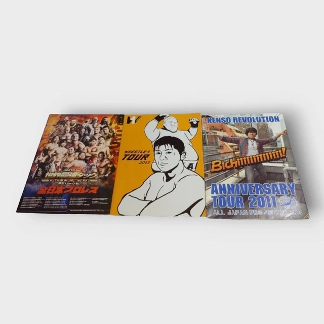 Pomplent ALL JAPAN PRO-WRESTLING Pamphlet Set £57.50 - PicClick UK