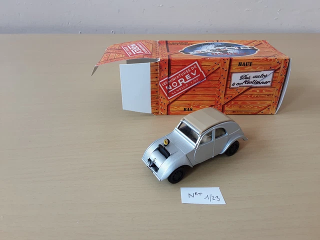 Modèle Réduit Citroën 2 CV Prototype Terrasson 1939 Par Norev - 1/43 En Métal, Gris - Sans Boîte