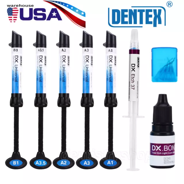 Dentex Dental Universal Light Cure Composite Resin Kits A1 A2 A3 A3.5 B1