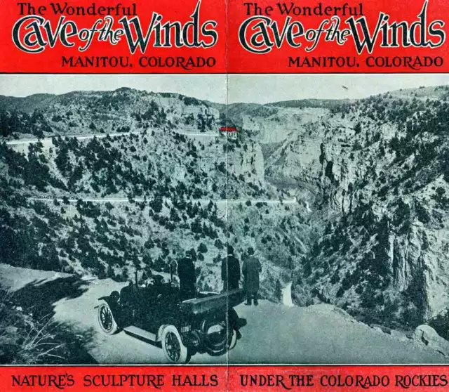 Vintage 1920's CAVE OF THE WINDS-Promotional Brochure-MANITOU CO-Near Pikes Peak