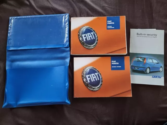 Fiat Punto Owners Manual Handbook With Wallet 2003 - 2006