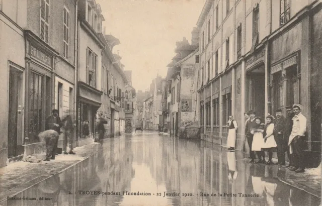 CPA 10 TROYES During the Flood January 1910 Rue de la Petite Tannerie