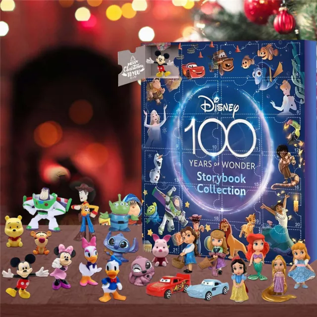 Mickey Mouse Figure Toy Set Christmas Countdown Advent Calendar Kids Gift Box