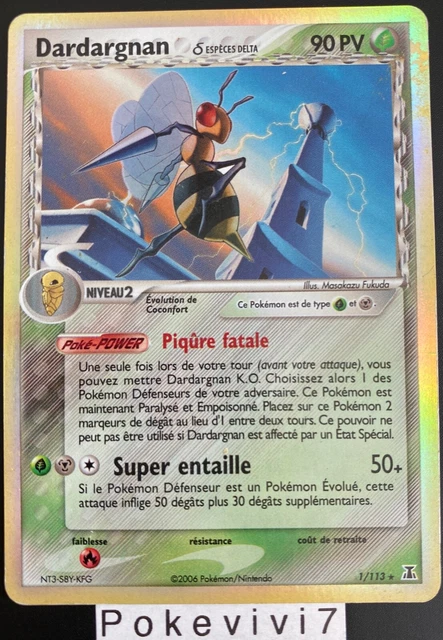 DARDARGNAN 1/113 Holo Block EX Species DELTA FR Pokemon Cards