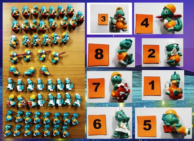 HAPPY DINOS 1994 KINDER Serie Completa In Perfetto Stato, NO CARTINA - Foto 3