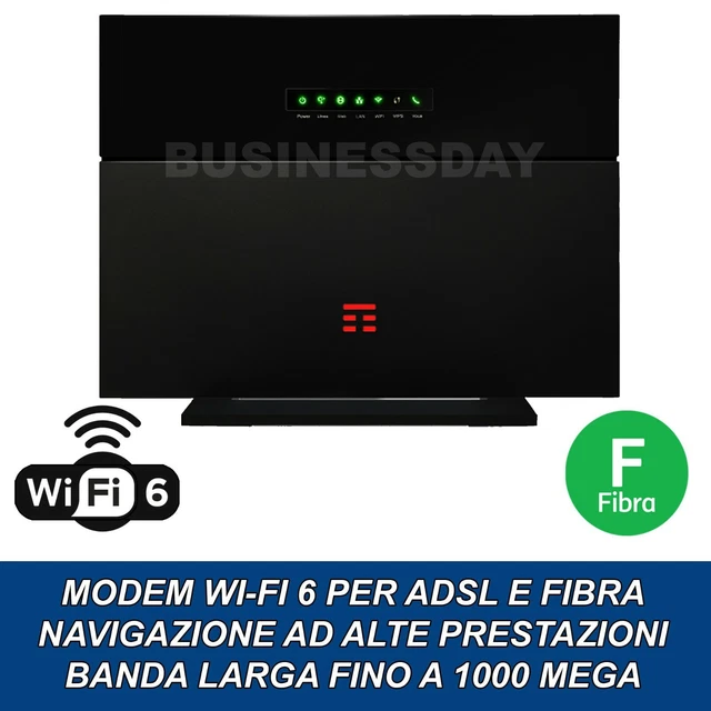 Modem TIM HUB + PLUS Router EasyMesh WiFi 6 ZTE H388X Access Point ADSL FIBRA
