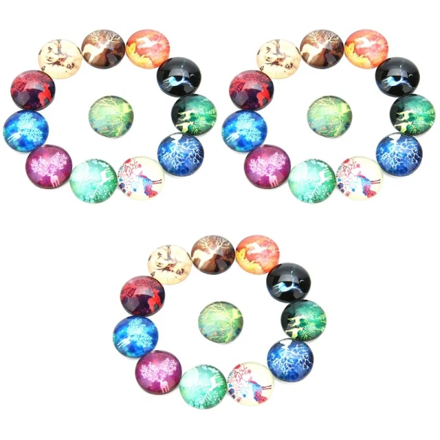 3x Glas Dome Cabochons Diy Glas Dome Cabochons Glas Bedeckt Dome