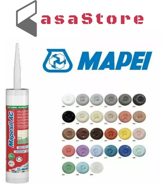 Mapei Mapesil Ac Silicone Per Fughe Colorato Acetico Sigillante Antimuffa 310 Ml 3