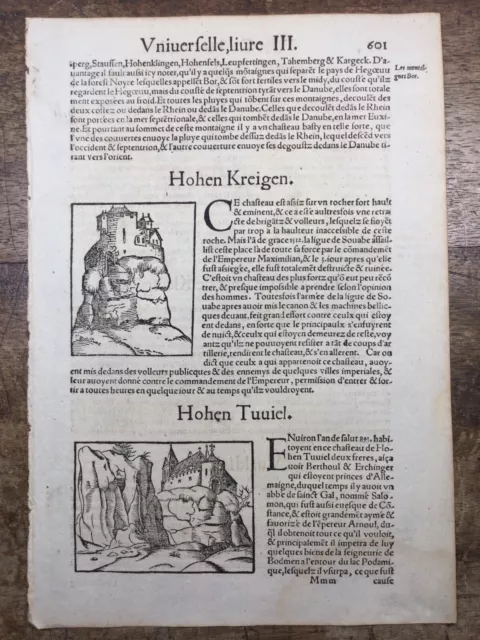 1575 Hohentübingen Dongen Hohen Kreigen Cosmologie Munster Edingen Cosmographie