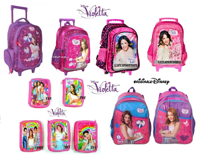 VIOLETTA zaino, zaini Trolley,scuola originale Disney , modelli asortiti