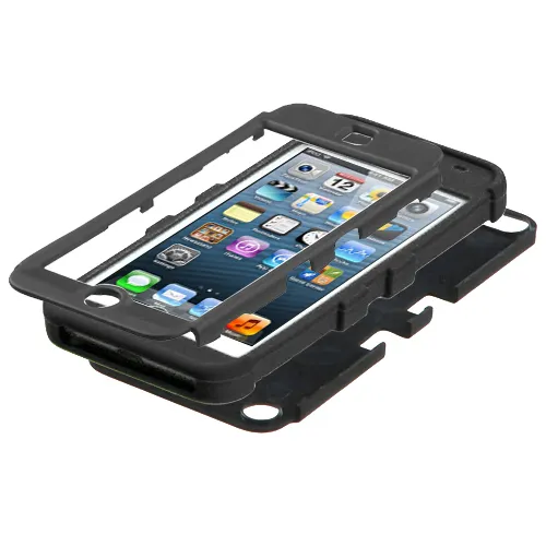 For iPod Touch 5th 6th 7th Gen - HYBRID HIGH IMPACT RUGGED ARMOR SKIN CASE BLACK 3