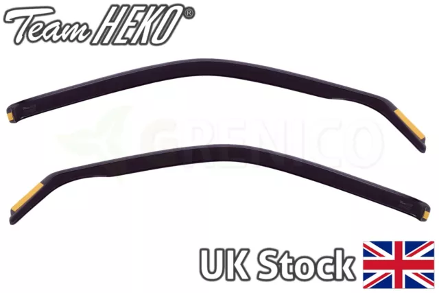 VW Transporter T5/T6 2door VAN 2003-onwards wind deflectors 2pc HEKO TINTED