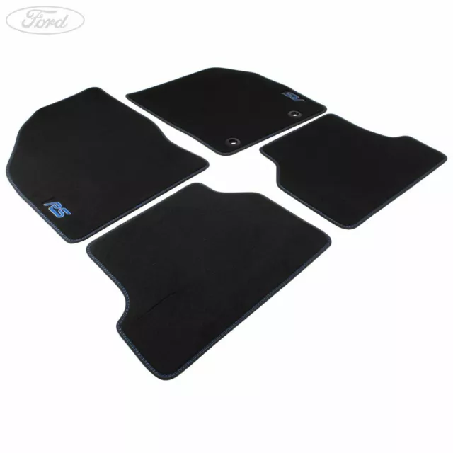 Genuine Ford Focus Mk2 RS Front & Rear Floor Mats Kit Velour 2010-2011 1549989