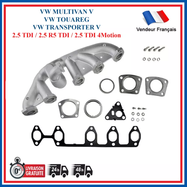 COLLECTEUR ECHAPPEMENT VW TRANSPORTER T5 2.5 TDI 4 MOTION équivalent 070253017A