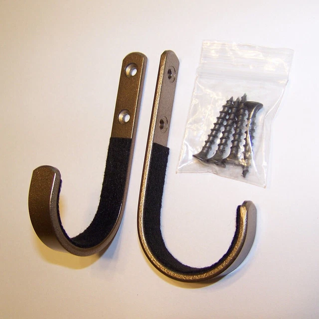 2 PCS/Set Rack Wall Mount 1 Wall Mounted Hooks Hanger Hooks Stainless Steel 3