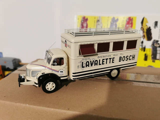 Miniature Berliet GAK Vitrier - Longueur 10 Cm - Échelle 1/43 - Sans Boîte