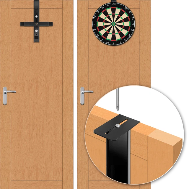 PORTABLE OVER DOOR Hanger Pro Dartboard Hanging System Dart Board