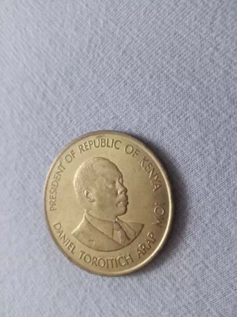 Münze Kenia 10 cents 1990 2