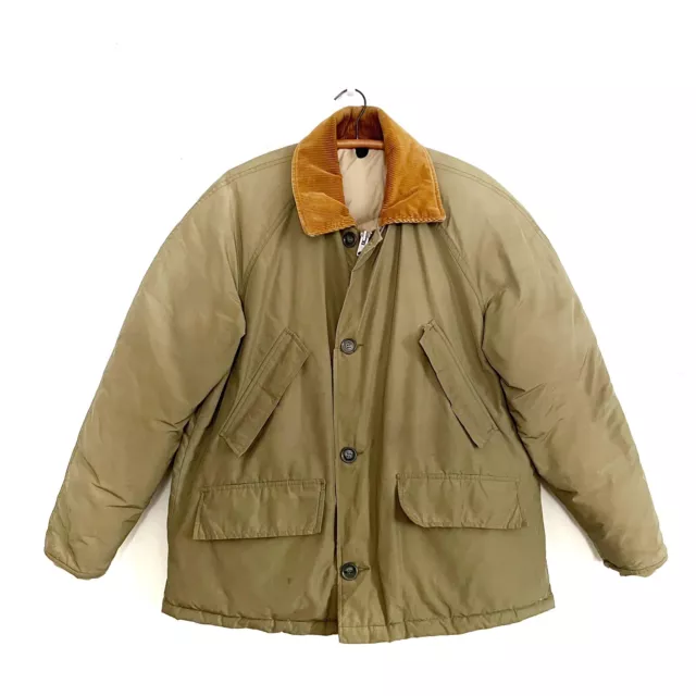 Vintage 1960s LL Bean Goose Down Jacket Size Large Puffer Coat Talon Zipper