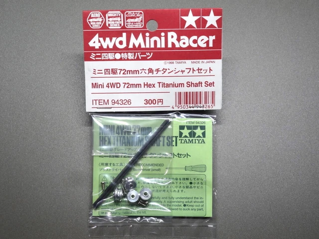 MINI 4WD 72MM Hexagonal Titanium Shaft Set Special Parts 94326