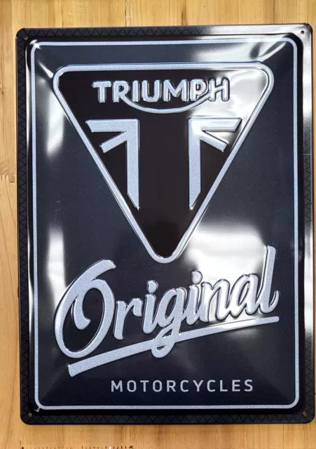 Blechschild Motorrad TRIUMPH Schild Metallschild  ca. 40 x 30 cm NEU