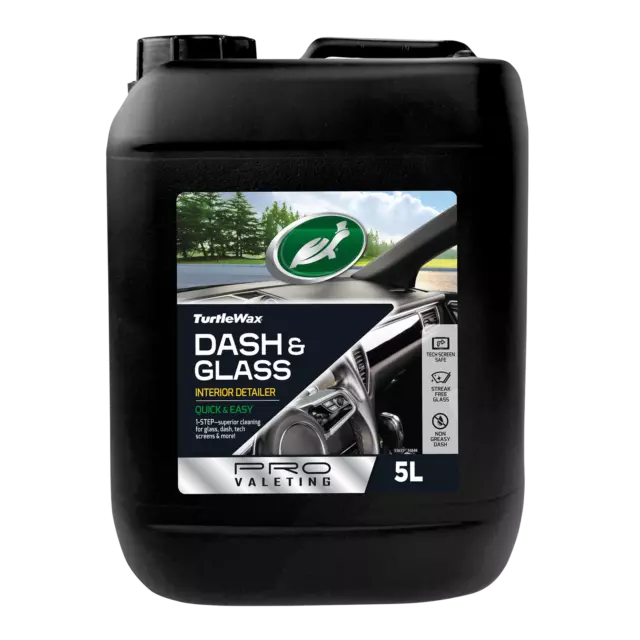 Turtle Wax Dash & Glass Interior Pro Valeting Car Care 5ltr