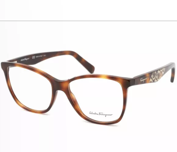 Nuevas gafas para mujer SALVATORE FERRAGAMO tortuga 54 mm 54-16-140 RR